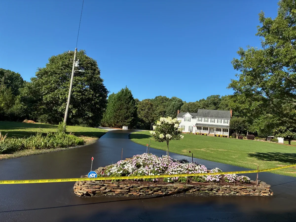 Residential sealcoating, country home